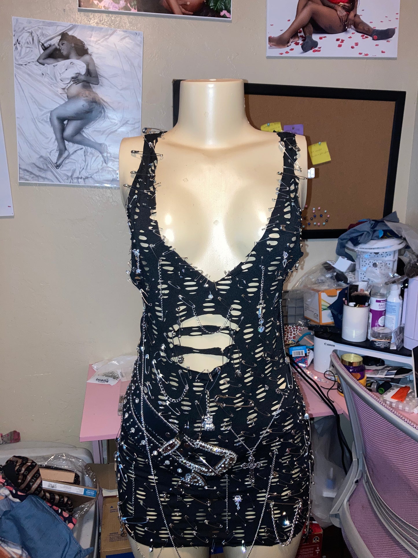 Baddie Rock mini dress