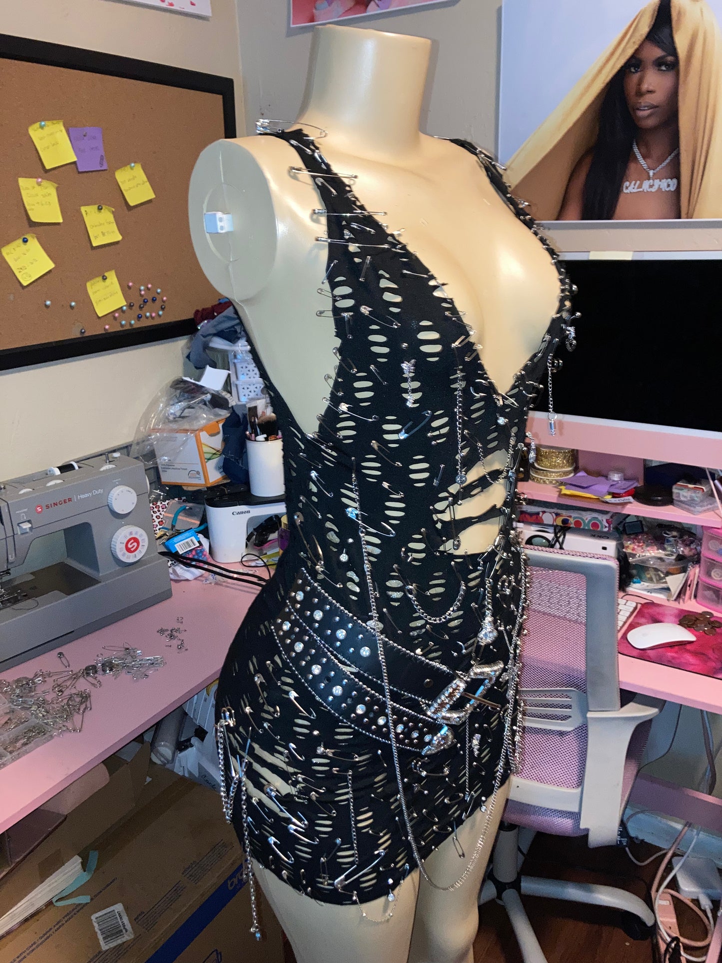 Baddie Rock mini dress