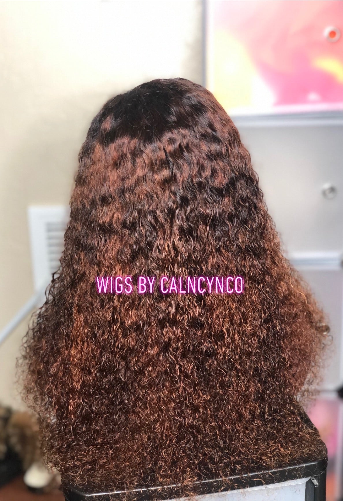 Brazilian Itty curly Custom Wig dyed
