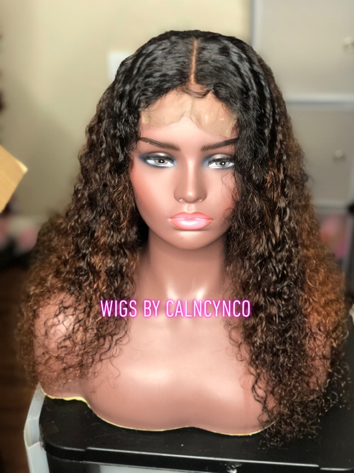 Brazilian Itty curly Custom Wig dyed