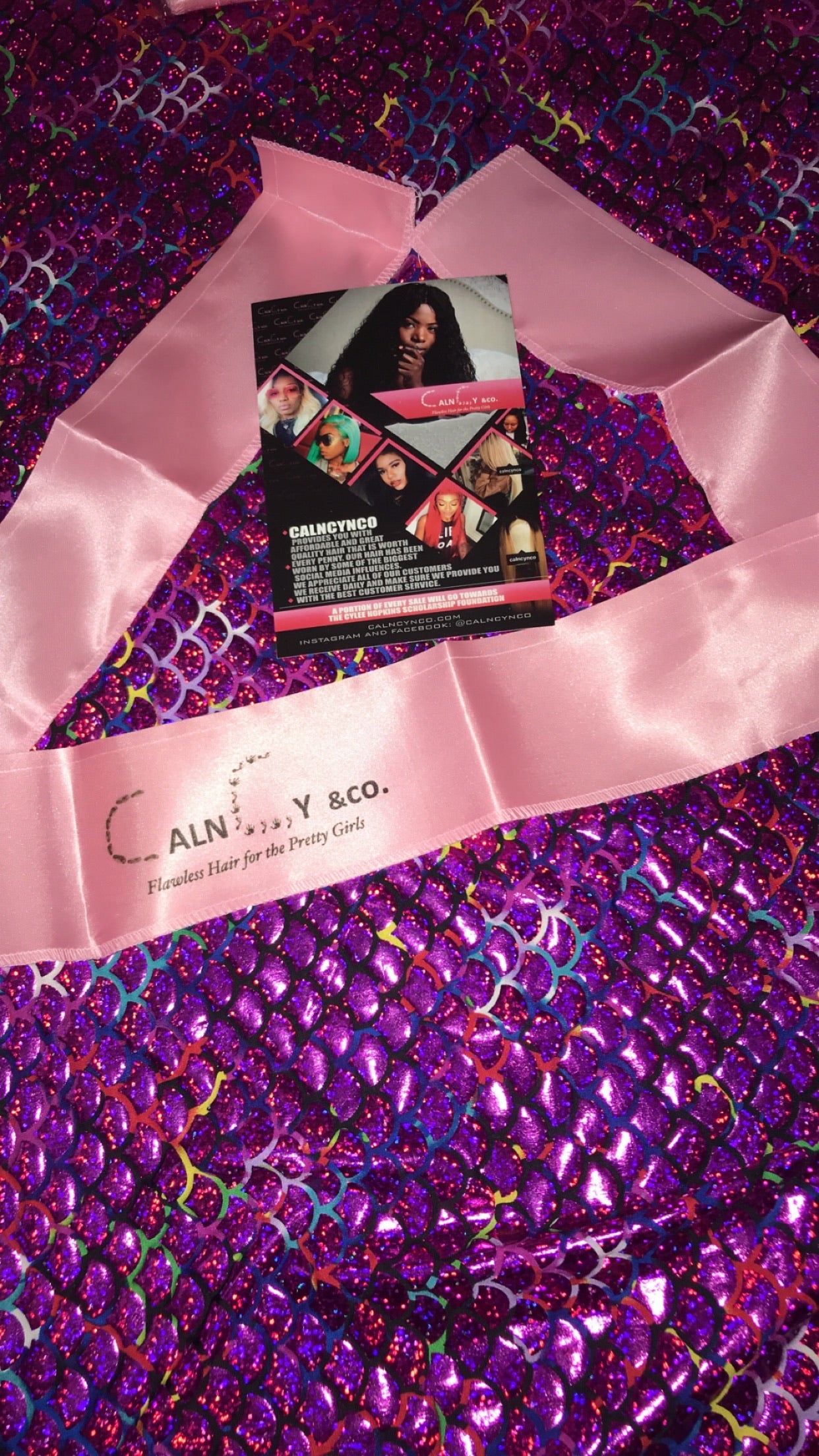 Calncynco satin hair wraps