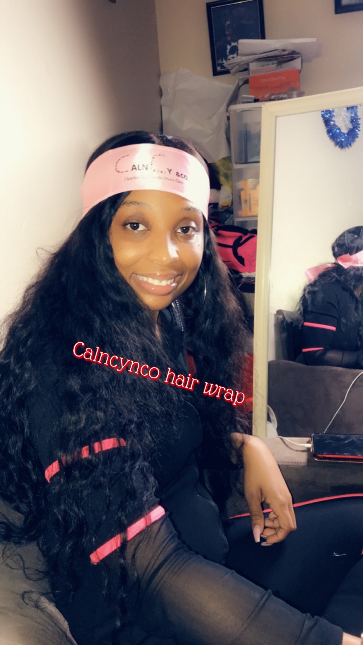 Calncynco satin hair wraps