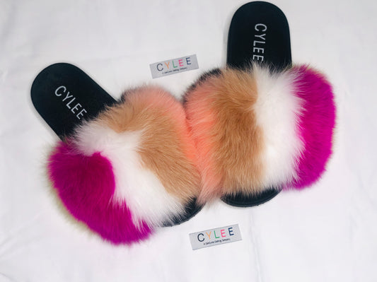 Sherbet Mix Fur Slides