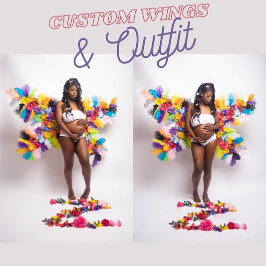 Custom butterfly wing & 2 piece set