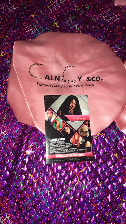Calncynco satin hair bonnets