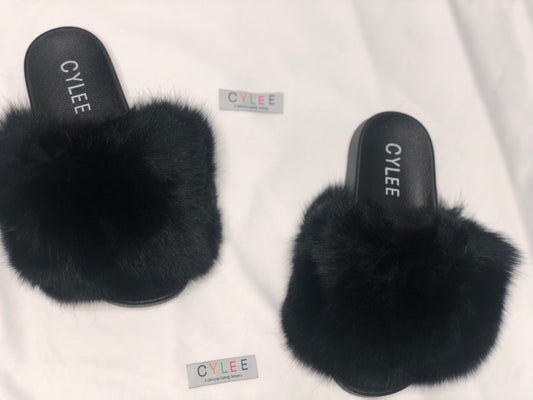 Black Fur Slides
